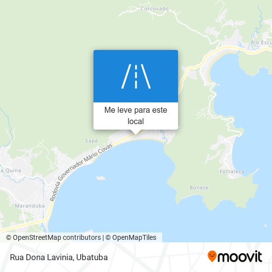 Rua Dona Lavinia mapa