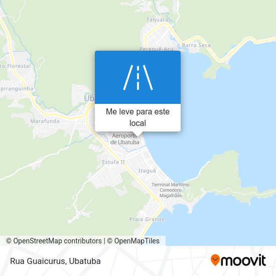 Rua Guaicurus mapa