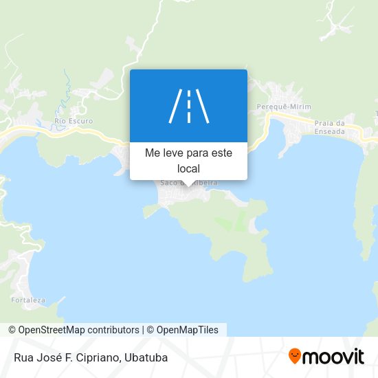 Rua José F. Cipriano mapa