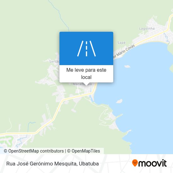 Rua José Gerónimo Mesquita mapa