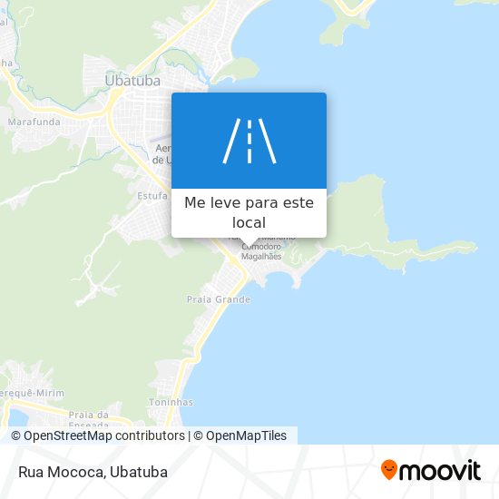 Rua Mococa mapa