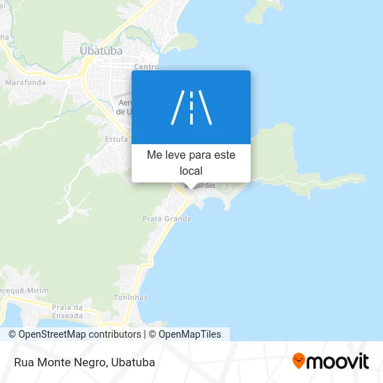 Rua Monte Negro mapa