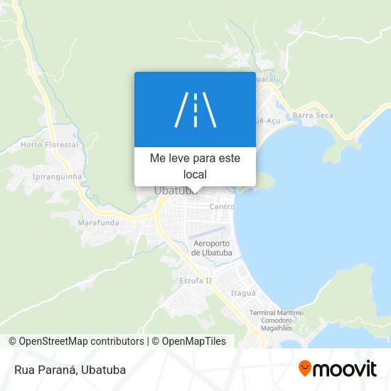 Rua Paraná mapa