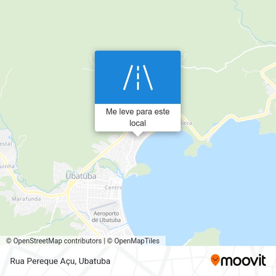 Rua Pereque Açu mapa