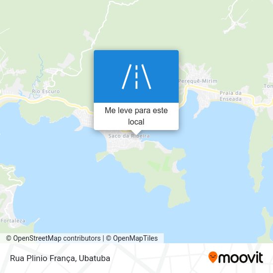 Rua Plinio França mapa