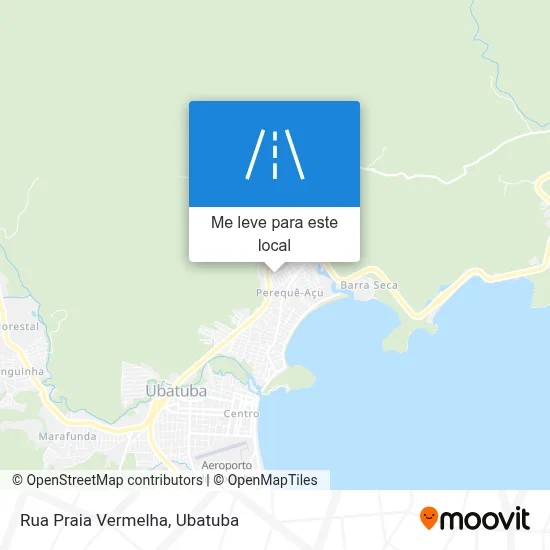 Rua Praia Vermelha mapa