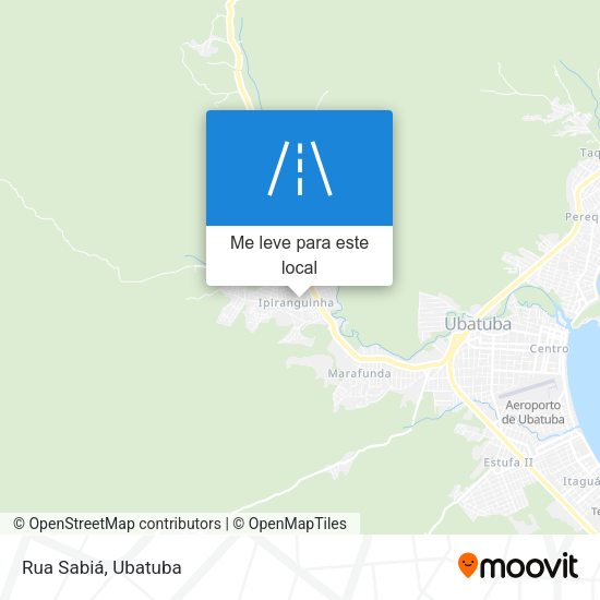 Rua Sabiá mapa