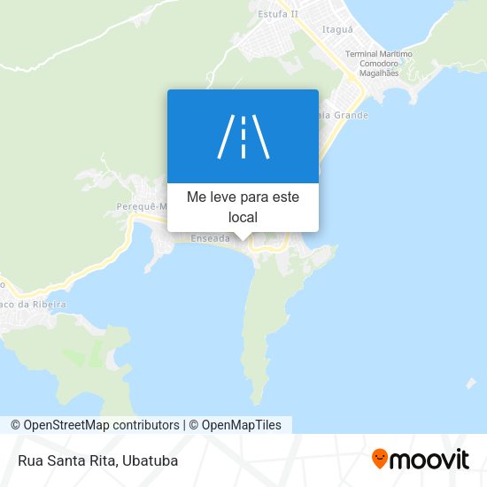 Rua Santa Rita mapa