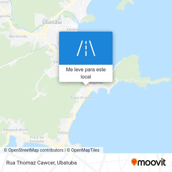 Rua Thomaz Cawcer mapa