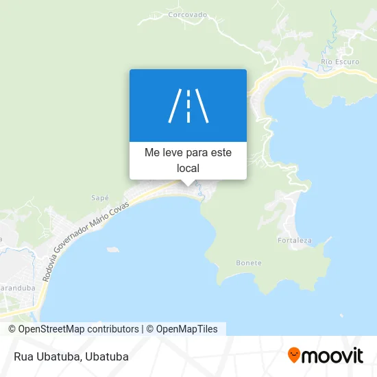 Rua Ubatuba mapa