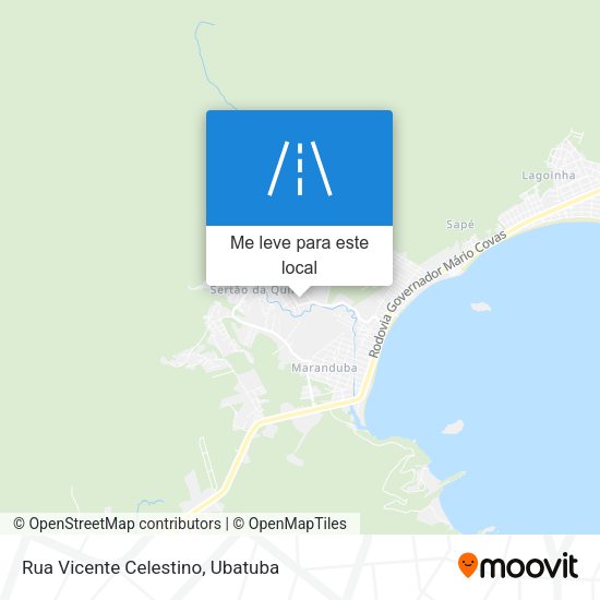 Rua Vicente Celestino mapa