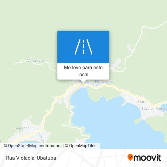 Rua Violacia mapa