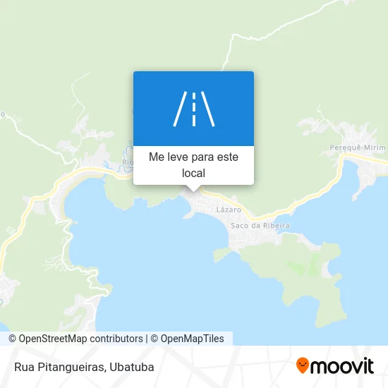 Rua Pitangueiras mapa