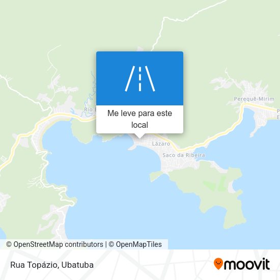 Rua Topázio mapa