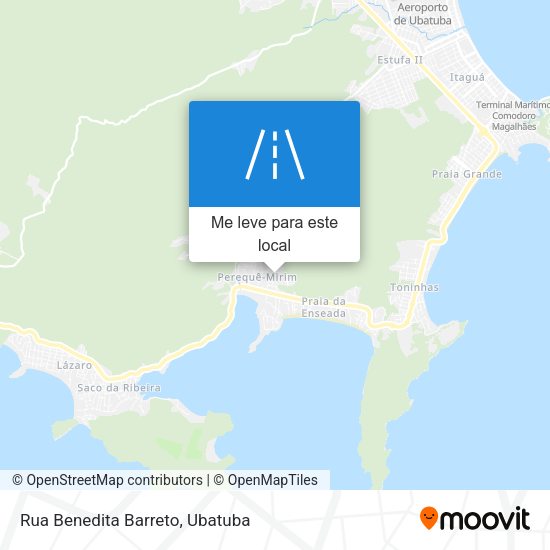 Rua Benedita Barreto mapa