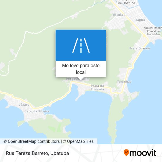 Rua Tereza Barreto mapa