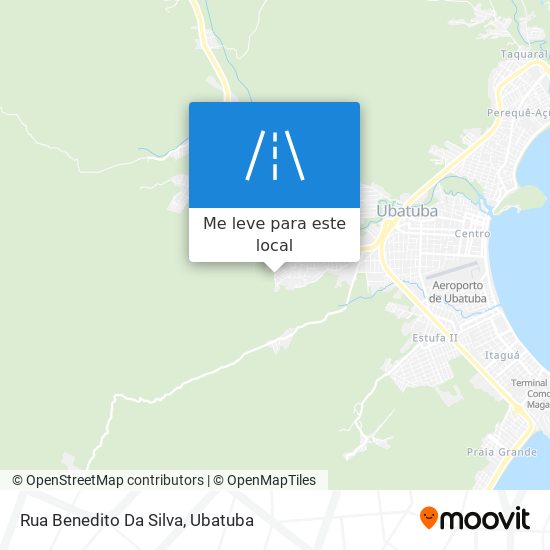 Rua Benedito Da Silva mapa
