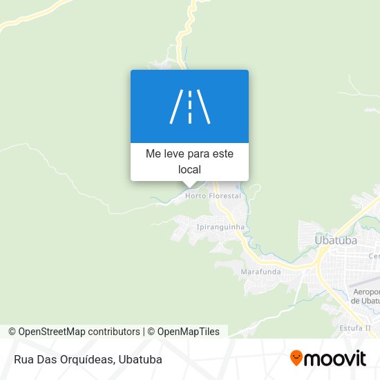 Rua Das Orquídeas mapa