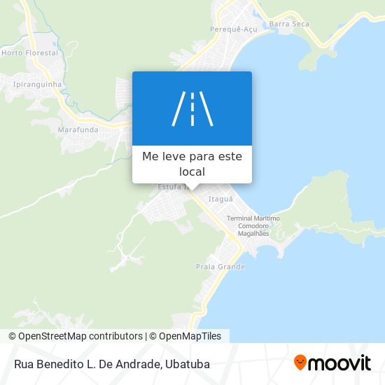 Rua Benedito L. De Andrade mapa