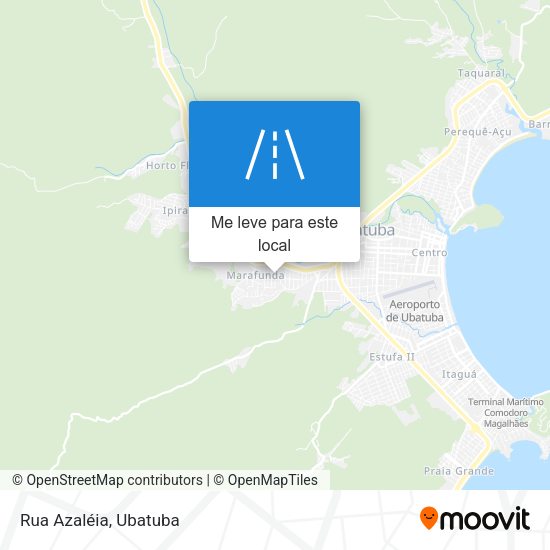Rua Azaléia mapa