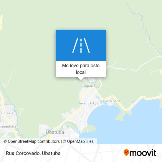 Rua Corcovado mapa