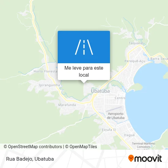 Rua Badejo mapa