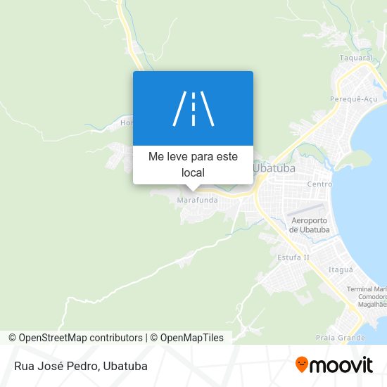 Rua José Pedro mapa