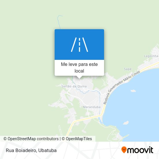 Rua Boiadeiro mapa