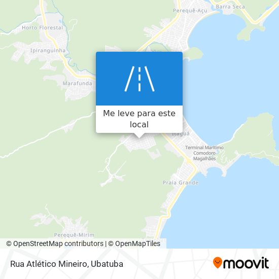 Rua Atlético Mineiro mapa