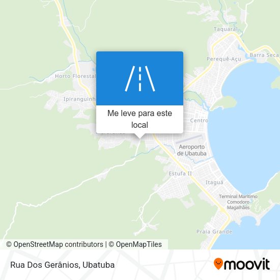 Rua Dos Gerânios mapa