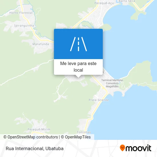 Rua Internacional mapa
