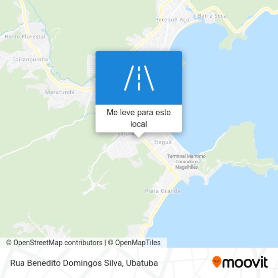 Rua Benedito Domingos Silva mapa