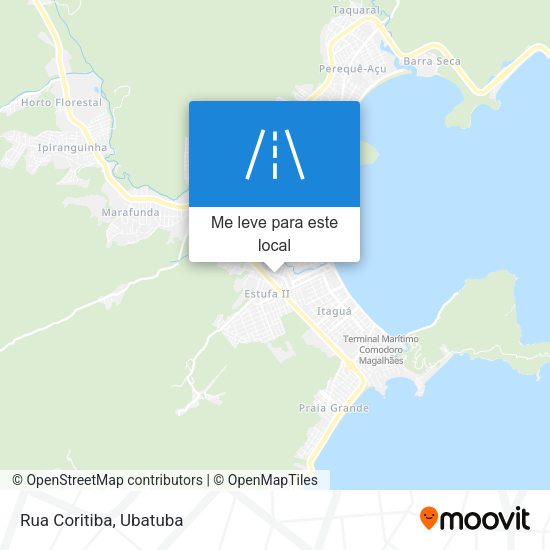 Rua Coritiba mapa