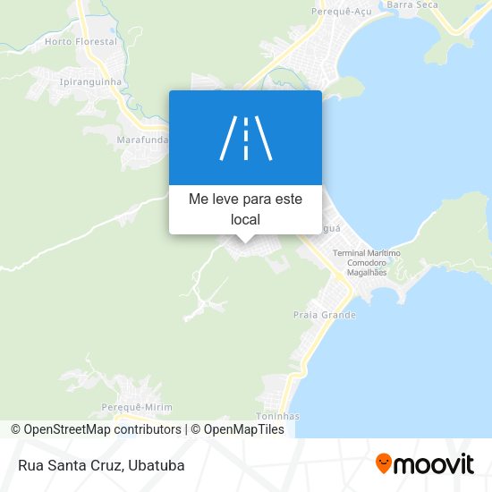 Rua Santa Cruz mapa