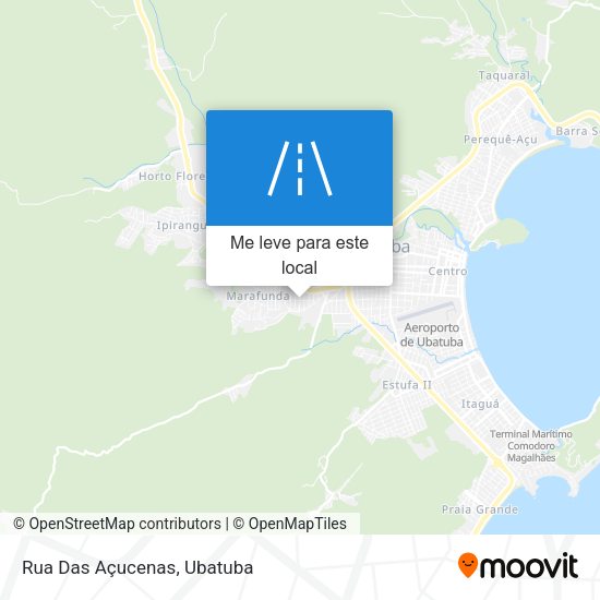 Rua Das Açucenas mapa