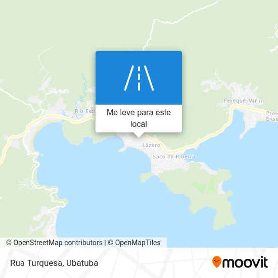 Rua Turquesa mapa