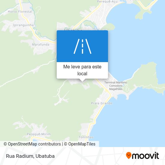 Rua Radium mapa