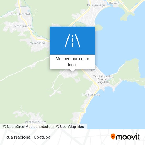 Rua Nacional mapa