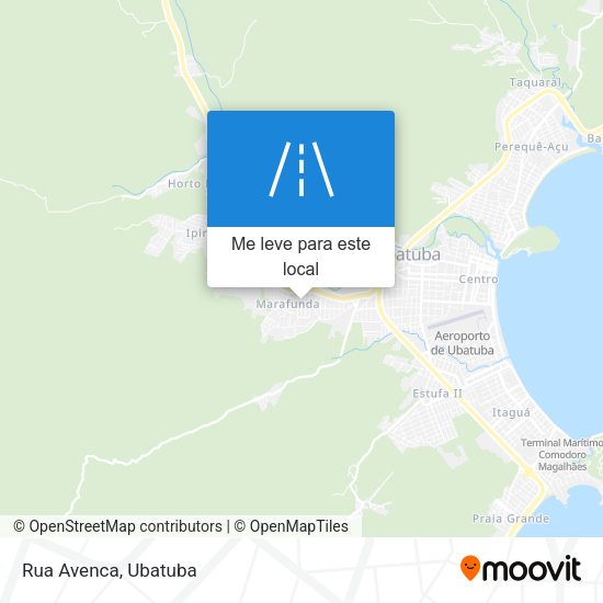 Rua Avenca mapa