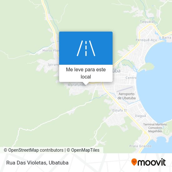 Rua Das Violetas mapa