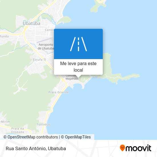 Rua Santo Antônio mapa