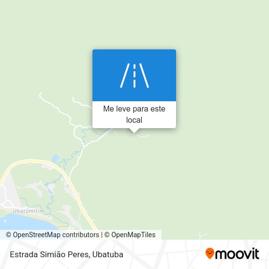 Estrada Simião Peres mapa