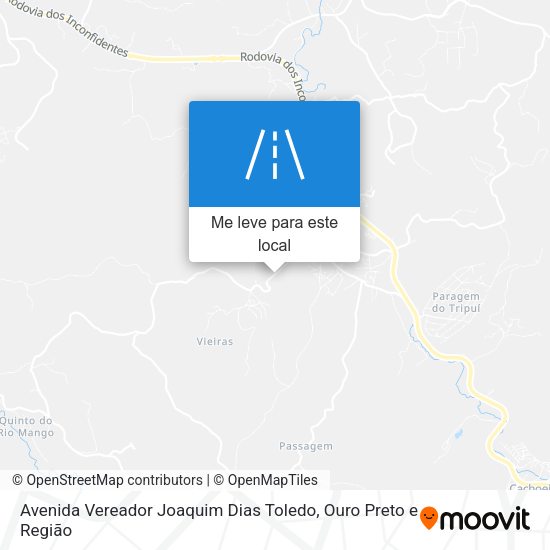 Avenida Vereador Joaquim Dias Toledo mapa
