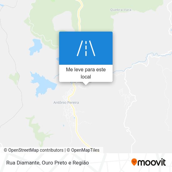 Rua Diamante mapa