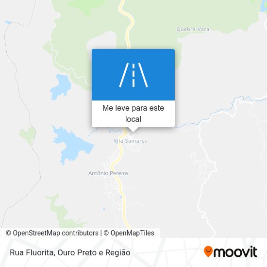 Rua Fluorita mapa