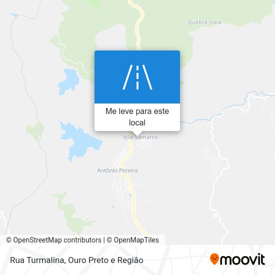 Rua Turmalina mapa
