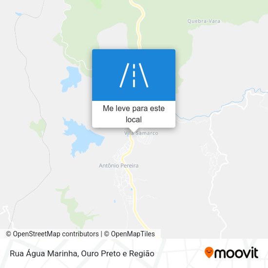 Rua Água Marinha mapa