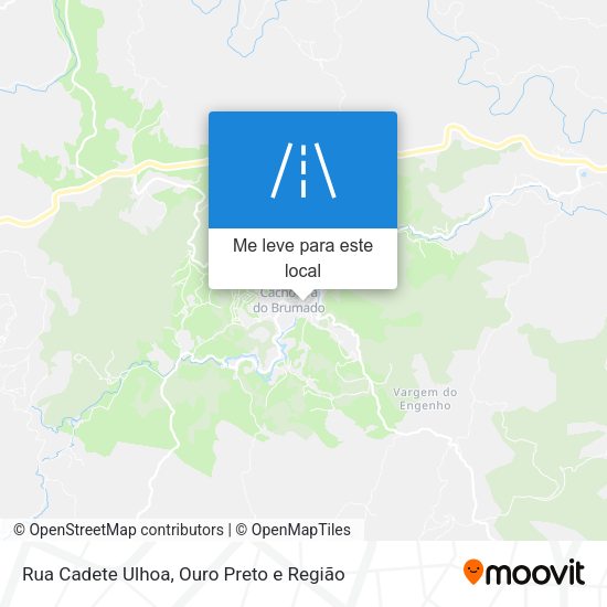Rua Cadete Ulhoa mapa