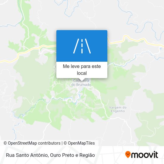 Rua Santo Antônio mapa