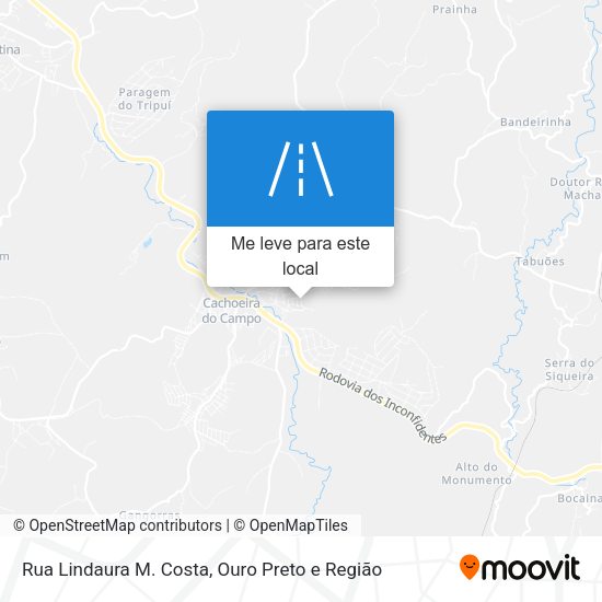 Rua Lindaura M. Costa mapa